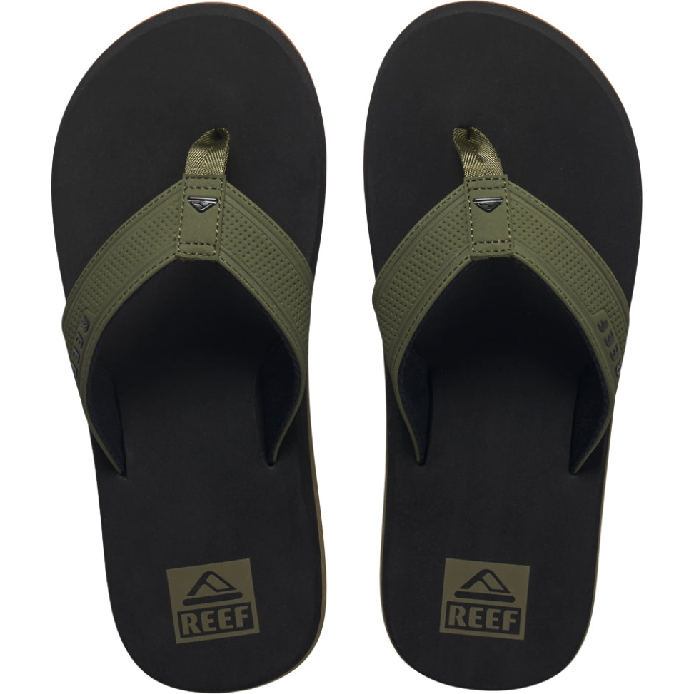 2026 Reef Mens The Layback Sandals CJ4366 - Black / Olive
